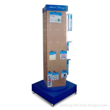 Rotating Display Stand, Customized Sizes, Colors and Structures are Accepted